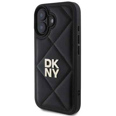 2. Etui DKNY Quilted Stack Logo na iPhone 16 - czarne