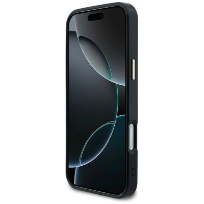 5. Etui Guess IML Peony Dot MagSafe na iPhone 17 Pro Max - czarne