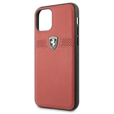 3. Etui Ferrari Off Track Leather na iPhone 11 Pro - czerwone