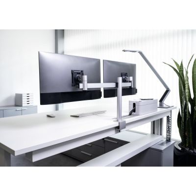 9. Durable 508523 uchwyt / stojak do monitorów 68,6 cm (27") Biurko Srebrny