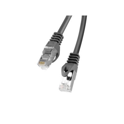 LANBERG PATCHCORD KAT.6 FTP 2M CZARNY FLUKE PASSED