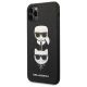 2. Etui Karl Lagerfeld Saffiano Karl&Choupette Head na iPhone 11 Pro Max - czarne