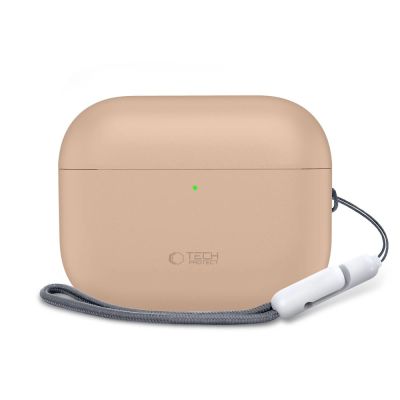 3. Etui Tech-Protect Silicone na AirPods Pro 3 - beżowe