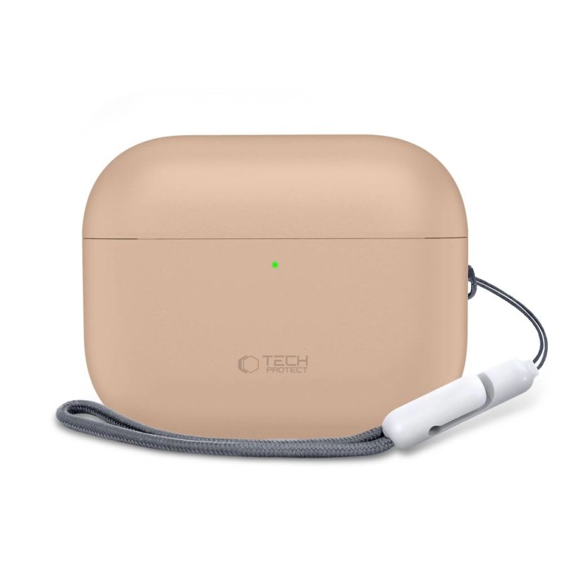 3. Etui Tech-Protect Silicone na AirPods Pro 3 - beżowe
