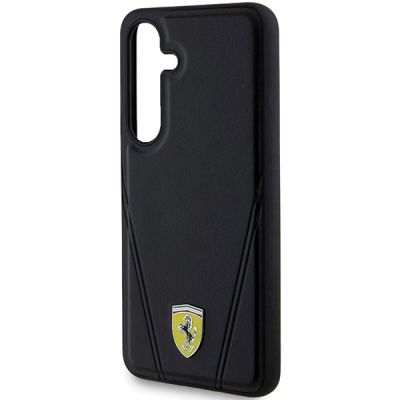 6. Etui Ferrari Hot Stamp V Lines MagSafe na Samsung Galaxy S24+ - czarne