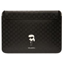 Pokrowiec Karl Lagerfeld Saffiano Monogram Ikonik na laptopa 16" - czarny