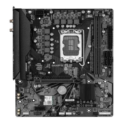 5. Płyta główna Gigabyte H610M D3H WIFI DDR4 | Rodzina procesorów Intel | Gniazdo procesora LGA1700 | Obsługiwane interfejsy dysków twardych SATA, M.2 | Ilość złączy SATA: 4