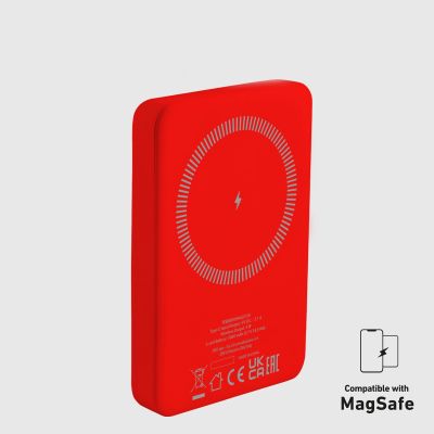 8. Powerbank SBS TEBB5000MAG1CR 5000 mAh kompatybilny z MagSafe - czerwony