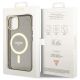 8. Etui Guess Glitter Gold MagSafe na iPhone 14 Plus - czarne