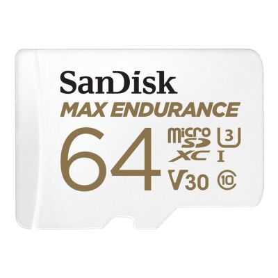 3. KARTA SANDISK MAX ENDURANCE microSDXC 64GB z adapterem