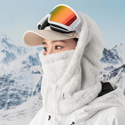 3. Kominiarka narciarska Qunature Arctic Velvet rozmiar M - biała