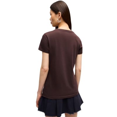 4. Koszulka damska Puma ESS Small No.1 Logo Tee(s) ciemnobrązowa 682373 33