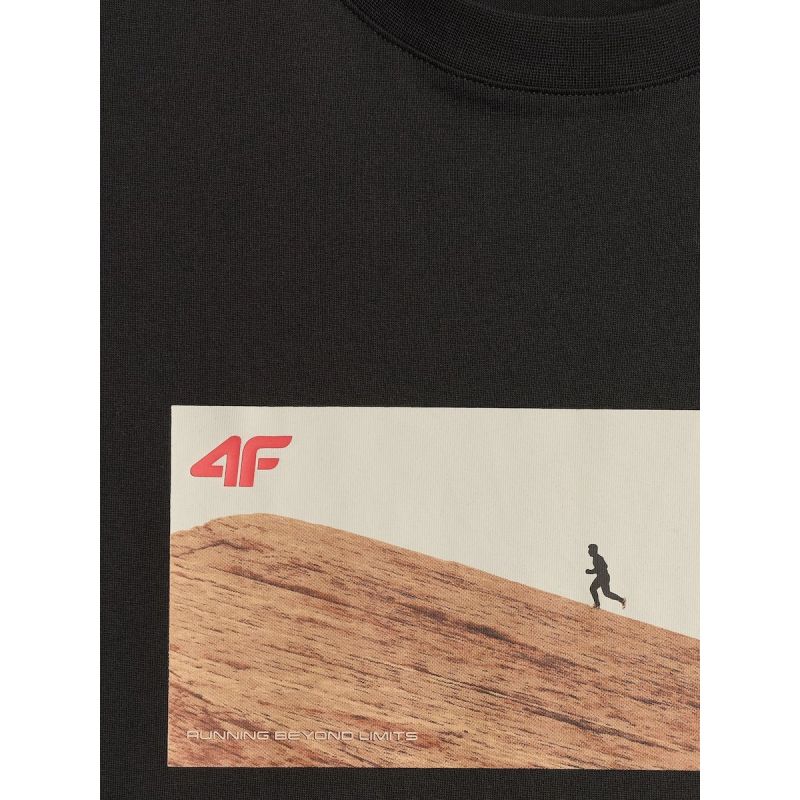 6. T-shirt regular z nadrukiem męski 4F 4FRSS26TTSHM4236-20S