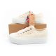 10. Lee Cooper buty sportowe damskie trampki koronkowe beżowe platforma
