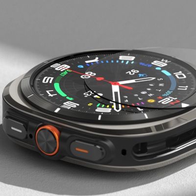 4. Zestaw etui+szkło Ringke Slim & Tempered Glass na Samsung Galaxy Watch Ultra 47 mm - czarny