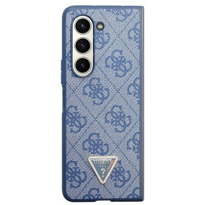 2. Etui Guess 4G Triangle Strass na Samsung Galaxy Z Fold 5 - niebieskie