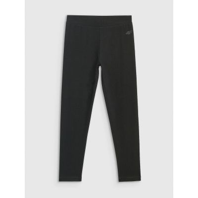 6. Legginsy dzianinowe dziewczęce 4F 4FJRAW25TTIGF291-20S