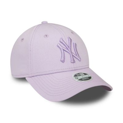 3. Czapka z daszkiem damska New Era 9FORTY NY New York Yankees Womens League Essential Lilac - 60424627