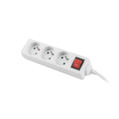 7. Przedłużacz Lanberg PS1-03E-0300-W (3m; kolor biały)