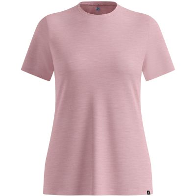 2. Koszulka z krótkim rękawem damska ODLO T-shirt crew neck s/s MERINO TENCEL PLAIN TEE różowa