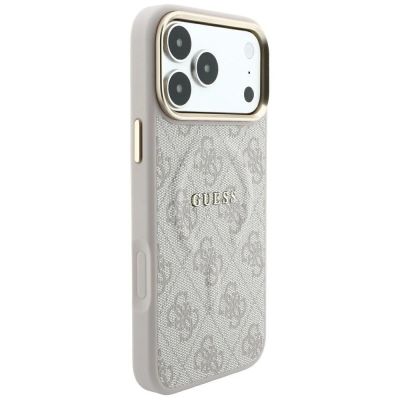 4. Etui Guess Embossed 4G Classic MagSafe na iPhone 17 Pro / 18 Pro - różowe