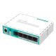 5. Router Mikrotik hEX lite (RB750r2) Total Ethernet  Ports:5; Architecture:MIPSBE; CPU core:1