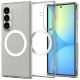 Etui Spigen AirSkin MagFit na Samsung Galaxy Z Fold 8 Ultra - przezroczysto-białe