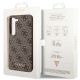 8. Etui Guess 4G Metal Gold Logo na Samsung Galaxy S23 - brązowe