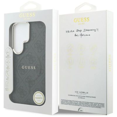 8. Etui Guess 4G Embossed Ring MagSafe na Samsung Galaxy S26 Ultra - czarne