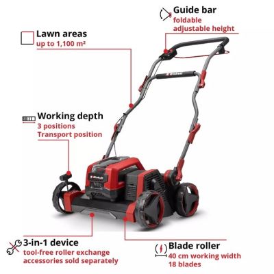 2. Aerator/wertykulator GP-SC 36/40 Li BL-Solo EINHELL