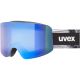 7. Uvex Skibrille provoqe FM gogle do sportów zimowych Czarny Mężczyźni Niebieski Soczewka sferyczna