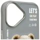 5. Etui Nimmy Cool&Cute 2.0 Bear na iPhone 16 - szare