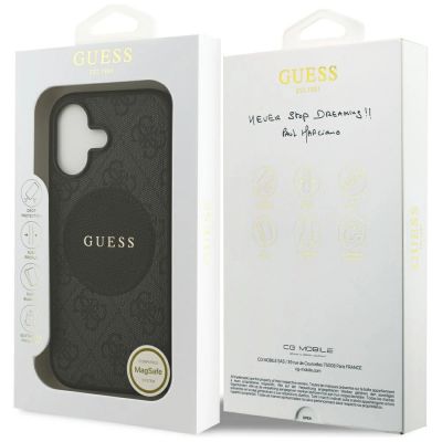 8. Etui Guess 4G Circle Classic Logo MagSafe na iPhone 17 - czarne