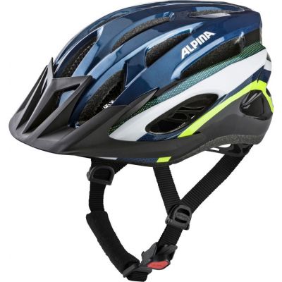 Kask rowerowy ALPINA MTB17 ciemno niebieski-neonowy 54-58