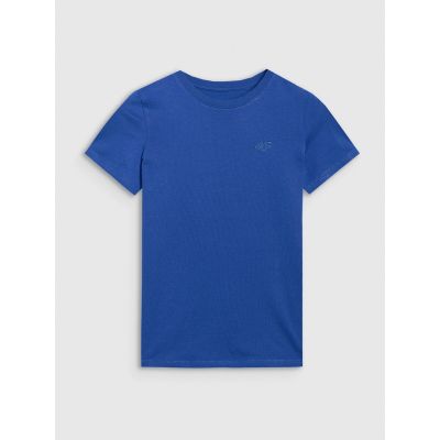 5. T-shirt regular gładki chłopięcy 4F 4FJRAW25TTSHM3260-36S