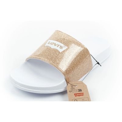 8. Levi's klapki sportowe damskie laczki wygodne buty brokatowe modne