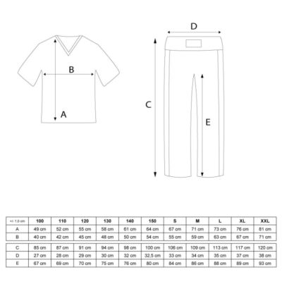 5. Strój do pointfightingu TOP TEN "Star Edition" czarno-czerwony (WAKO APPROVED new)