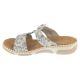 2. Rieker Slides Shoes 66292-90 Białe 36