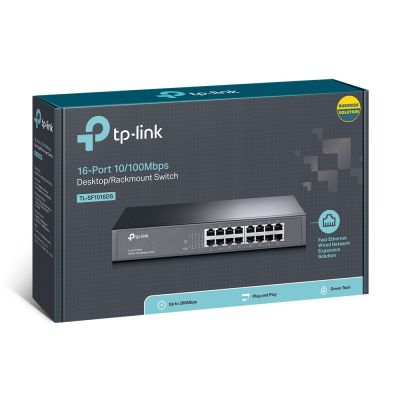 4. Switch TP-LINK TL-SF1016DS (16x 10/100Mbps)