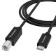 Kabel Wozinsky WKDDY2S USB-B - USB-C 2m - czarny