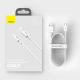 16. Baseus Superior kabel USB - USB Typ C 66 W 6A 1 m Biały (CATYS-02)