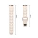 3. Pasek Tech-Protect Silicone Line na Apple Watch 44 / 45 / 46 / 49 mm - beżowy