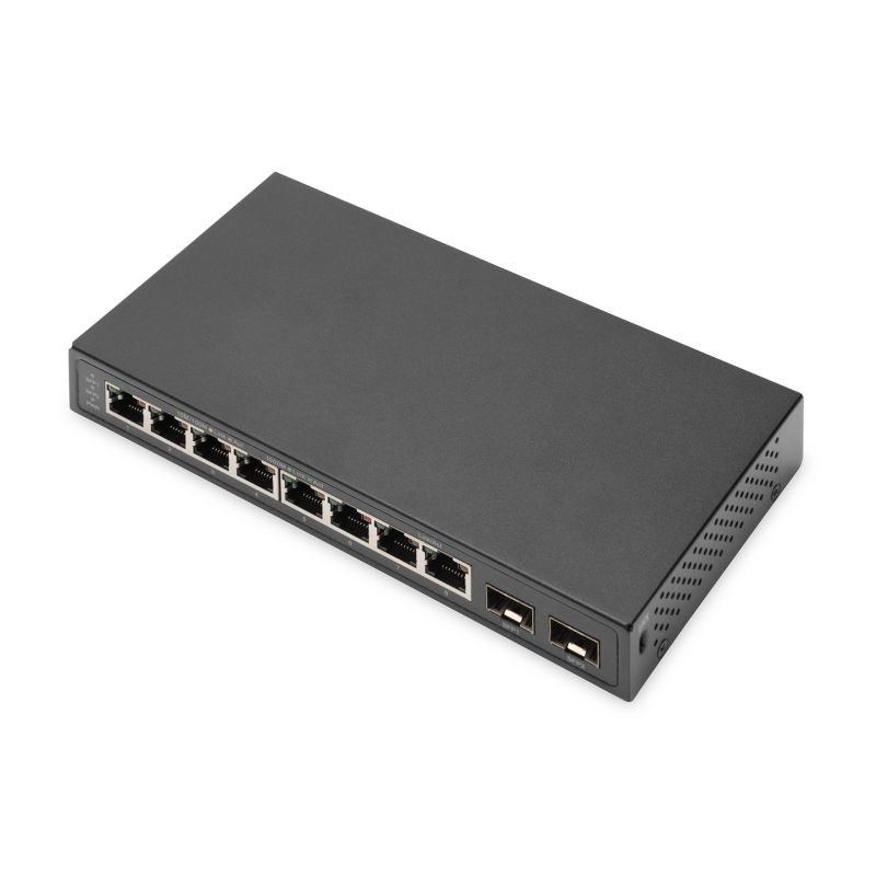 5. Digitus 8-portowy Gigabit + 2 porty SFP Gigabit