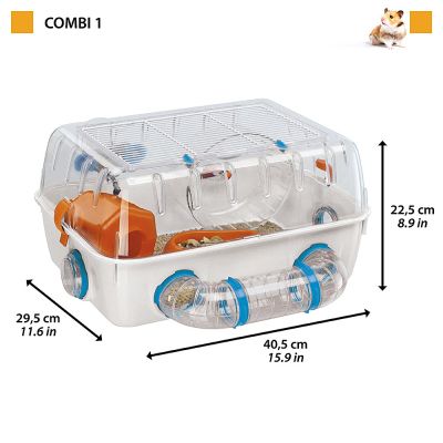 2. FERPLAST Combi 1 - klatka dla chomika