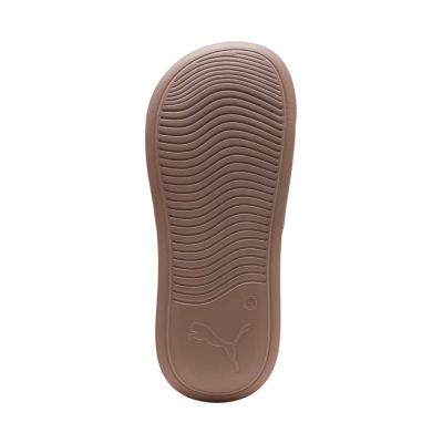 6. Klapki damskie Puma Popcat 20 brązowo-kremowe 404855 02