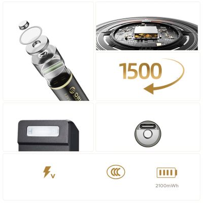 3. Bateria litowa Orico Ener-G EG5C 1,5 V 2100mWh akumulator AA USB-C 4 szt.