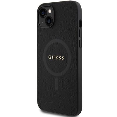 2. Etui Guess Saffiano MagSafe do iPhone 15 Plus - czarne