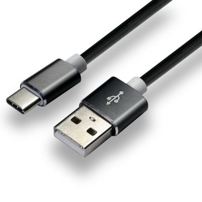 2. Kabel zasilający everActive CBS-1CB (USB - USB typu C ; 1m; kolor czarny)