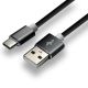 2. Kabel zasilający everActive CBS-1CB (USB - USB typu C ; 1m; kolor czarny)