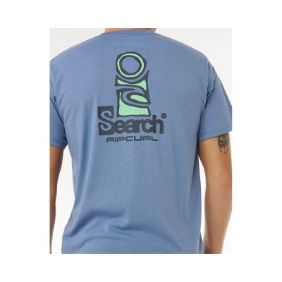 2. Koszulka męska RIP CURL Vaporcool Search Stack Tee niebieska